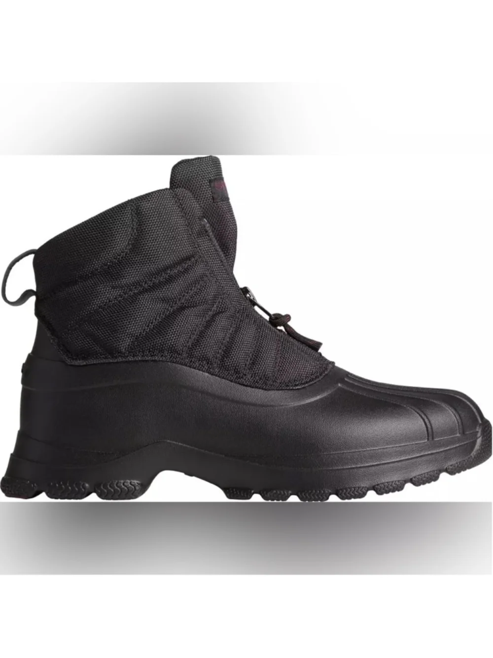 Sperry duck float zip seacycled boots black size 6